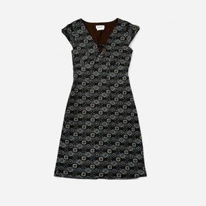 Vintage 90s Blue Floral Mini Dress V Neck Slip Style